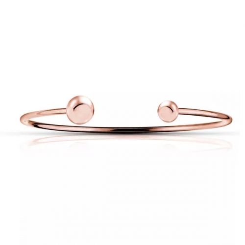 Simple Designed Gold Adjustable Wire Bangle Bracelet Wholesale