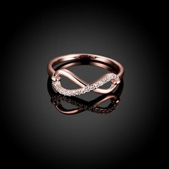 Womens Infinity Wedding Engagement Band Ring CZ Anniversary Promise Rings