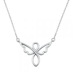 High Polish Sterling Silver Angel Necklace China Jewelry Manufacturer