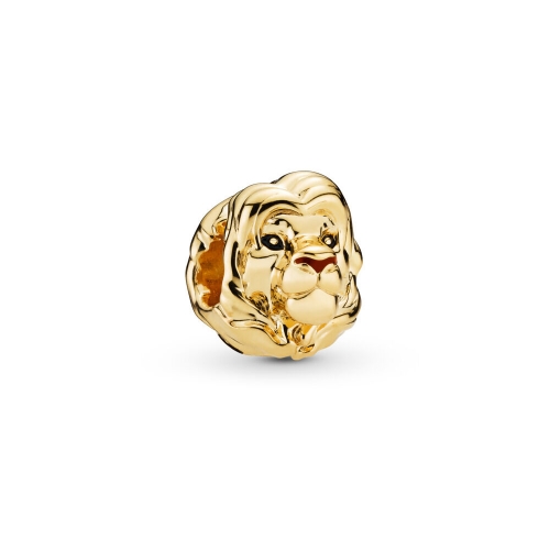 Brand Jewelry Sterling Silver 18K Yellow Gold The Lion King Simba Charm 798049ENMX