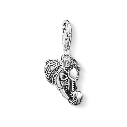 Customized Jewelry TS Sterling Silver 1423-643-11 Charm Pendant Elephant