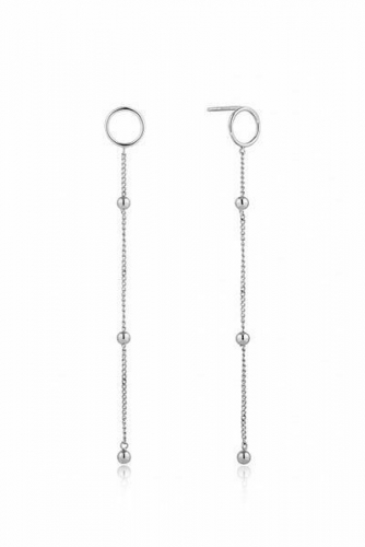 Landou Jewelry 925 Sterling Silver Rhodium Plated Modern Beaded Drop Earrings