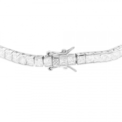 Landou Jewelry 925 Sterling Silver Cubic Zirconia Tennis Bracelet 7.5