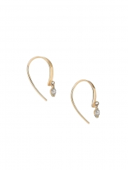 14K Yellow Gold & Cubic Zirconia Drop Earrings