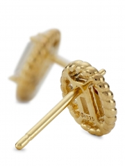18k Goldplated Cubic Zirconia Stud Earrings