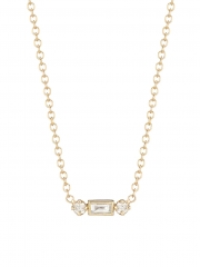 Baguette Diamond 14K Gold & Diamond Necklace