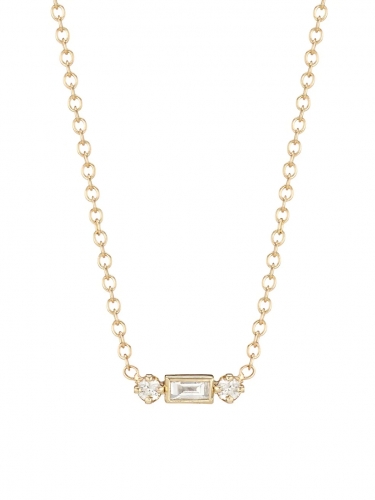 Baguette Diamond 14K Gold & Diamond Necklace