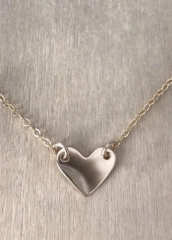 Silver Mini Heart Choker