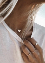 Silver Mini Heart Choker