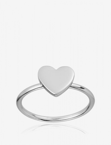 Landou Jewelry Wholesale 925 Sterling Silver Heart Ring, Silver and Gold