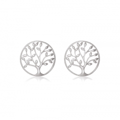 Landou Customized Jewelry Wholesale 925 Sterling Silver Tree of Life Earrings Australia Jewelry