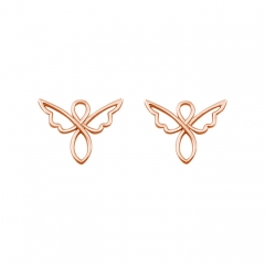 Landou Jeelry 925 Sterling Silver Angel Stud Earrings for Women