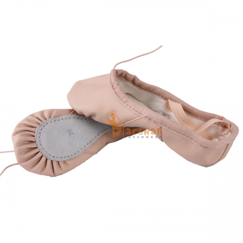 Leahter Full Sole Ballet Shoes