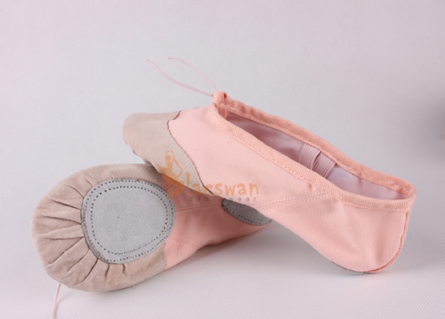 Leather Toe Split Sole Ballet Shoes