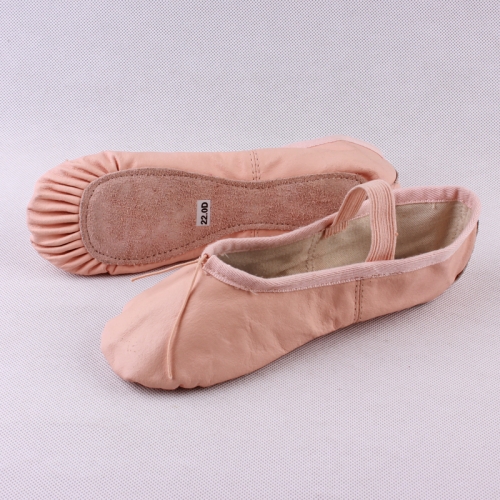 Cow Leather Full Sole Ballet Shoes