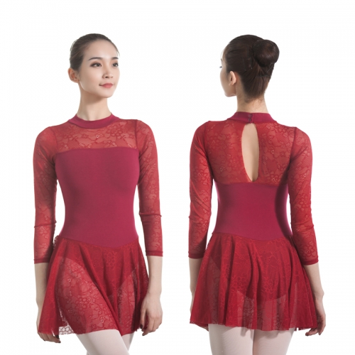 High Neck Long Sleeve Leotard