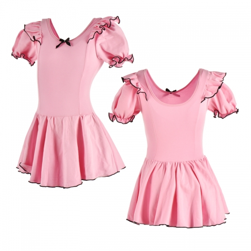 Child Flutter Short Sleeve Skirted Leotard