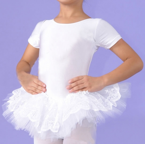 Child Lace Short Sleeve Tutu