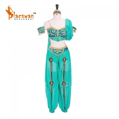 La Bayadere Nikiya Variation Custom Ballet Costumes Green