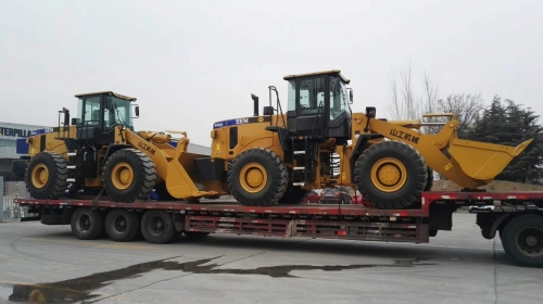 SEM Motor Grader roller and loader shipped to Ghana