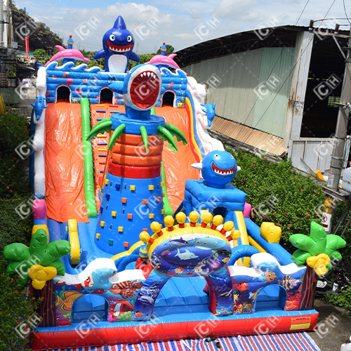 CH Jumping Inflatable Castle Bouncer Sea Animal Inflatable Castle Bounce House For Rent