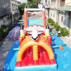 CH Factory Direct Sales Indoor Huge Rocket Events Adults Inflatable Obstacle Course For Hire