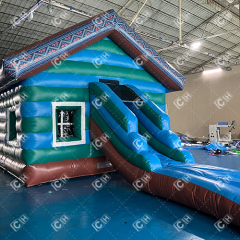 CH Custom Commercial Inflatable Snow Bouncer House With Slide Inflatable Tent