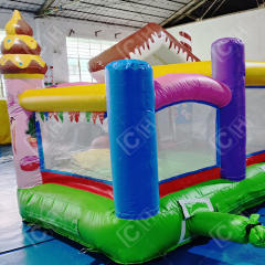 CH Colorful Inflatable Bouncer And Slide Combo Cake And Dessert House Inflatable Combo