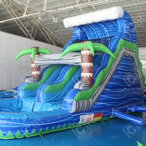 CH Inflatable Water Slides Commercial Blow Up Colorful Jumping Castle Home Backyard Inflatable Slide For Kids Water Slide