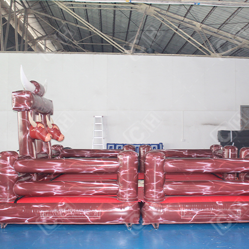 CH High Quality Mechanical Bullfight With Inflatable Mattress Bullfighting Inflatable Rodeo Bull Mat For Sport Game