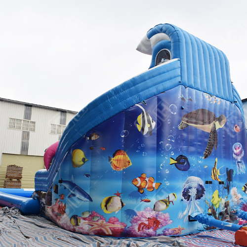 CH Inflatable Octopus Water Slide Animal Theme Water Slide Inflatable Water Slide With Pool For Sale