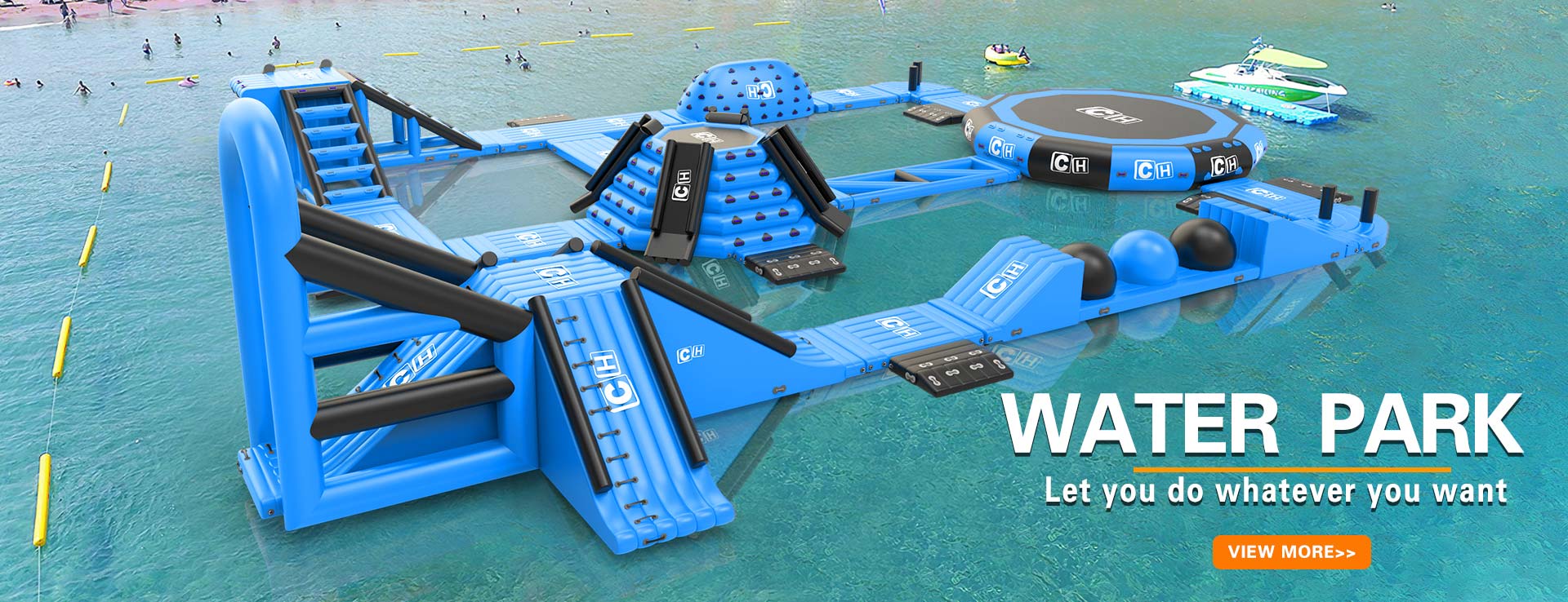 Inflatable water park