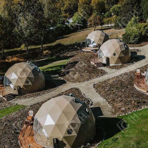 CH 6m Luxury Camping Dome House Glamping Geodesic Dome Tent For Hotel