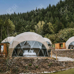 CH 6m Luxury Camping Dome House Glamping Geodesic Dome Tent For Hotel