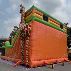 CH Latest Design Commercial Outdoor Giant Jungle Animal Theme Inflatable Park For Rental