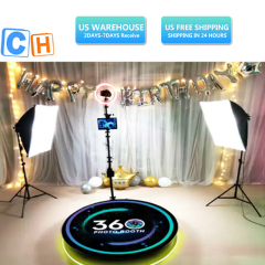 CH 360 Photo Booth Enclosure Backdrop 360 Photo Booth Automatic 68cm 80cm 100cm 115cm Shipping Worldwide