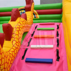 Giant Inflatable Cartoon Castle For Kids, Big Inflatable Garden Amusement Park For Sale