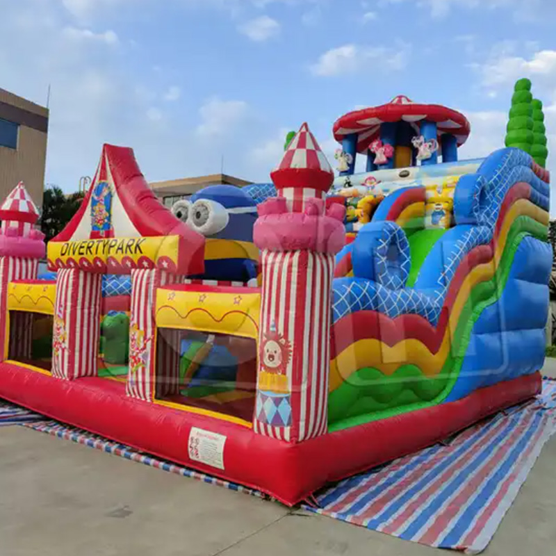 CH New Design Hot Selling Outdoor Inflatable Jumping Bouncy Castle Entertainment City With Slide Bounce Inflatable Bouncer Castle