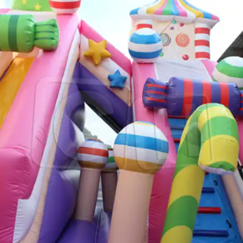 CH Inflatable Bounce Castle Factory CH Colorful Candy Cakes Inflatable Castle