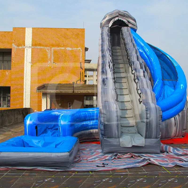 CH Commercial Popular Customized Inflatable Park Water Slide Adult Size Inflatable Water Sides With Pool For Sale