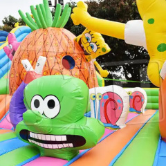 CH Inflatable Bouncy Slide Giant Outdoor Inflatable Fun City Playground