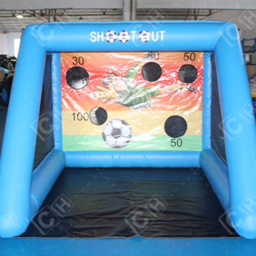 Inflatable Soccer Shootout Game Portable Inflatable Football Shooting Target Post Gate Inflatable Football Goal For party