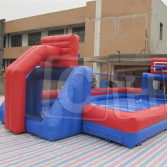 CH Fast Delivery Inflatable Football Field, Football Match Game With Soap For Adult