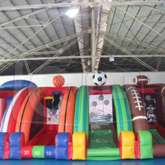 CH Fast Delivery Inflatable 3 In 1 Ball Game For Competition, Inflatable Football Game For Party