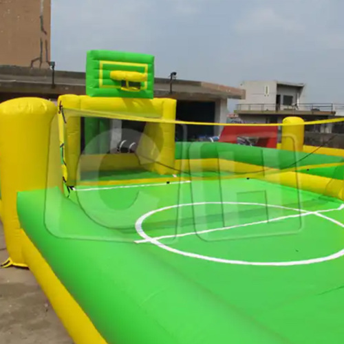 CH Fast Delivery Inflatable Football Field, Football Match Game With Soap For Adult