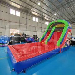 CH Bouncy Castle Water Slide Cartoon Theme Cute Inflatable Bouncy Castle Water Pool And Slide Jumping Castle Water Slide For Kids