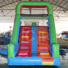 CH Commercial Good Quality Double Lane Inflatable Slide Inflatable Dry Slide With Double Climbing Ladder For Sale