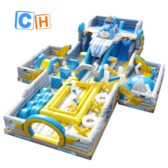 CH Latest Outdoor Inflatable Park Adults Inflatable Fighter Theme Park For Rental