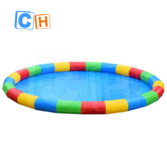 CH Ground Blue Kids Outdoor Colorful Inflatable Rectangle Heavy Duty PVC Swimming Pool For Playing Water Games For Kids