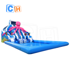 CH Inflatable Octopus Water Slide Animal Theme Water Slide Inflatable Water Slide With Pool For Sale